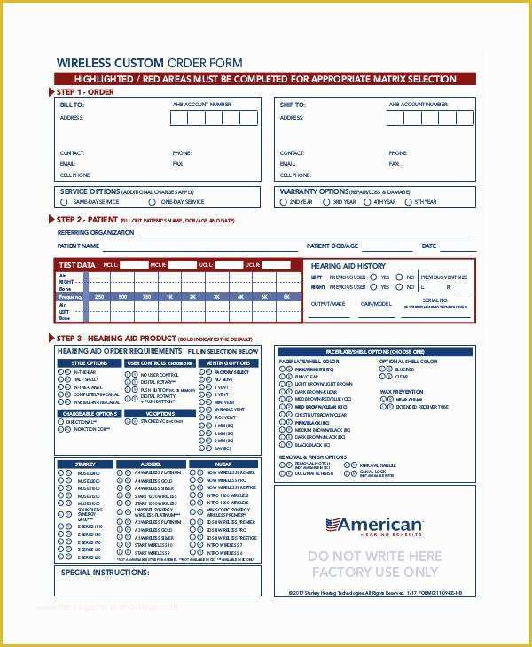 Custom order form Template Free Of 8 Free Printable order form Samples
