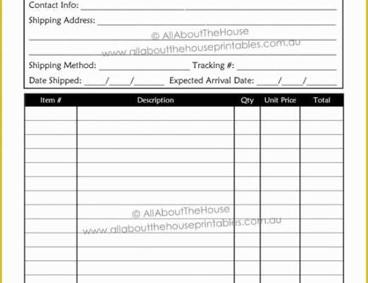 Custom order form Template Free Of order form Custom order form Printable Business Planner