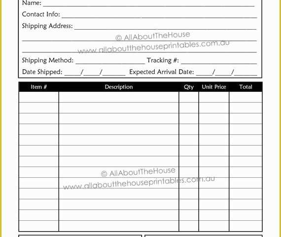 Custom order form Template Free Of order form Custom order form Printable Business Planner