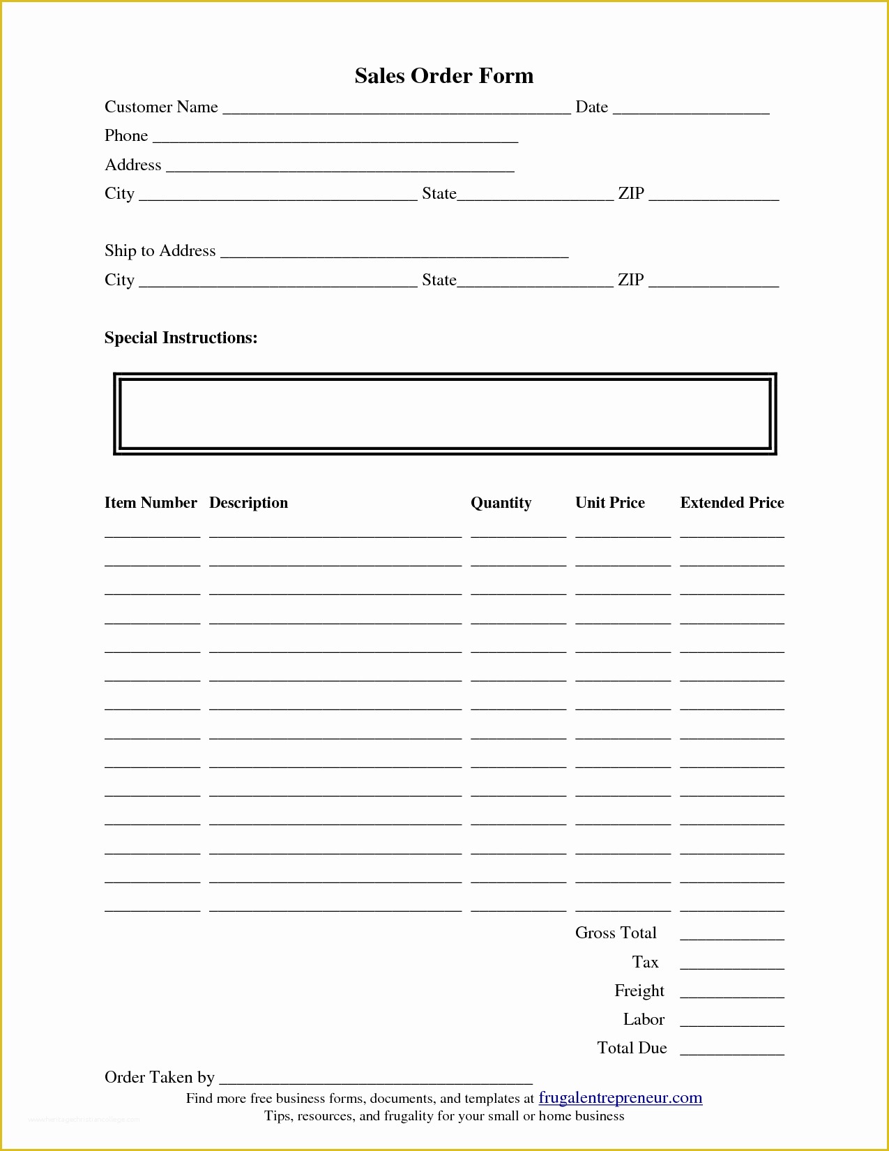 Custom order form Template Free Of order form Template