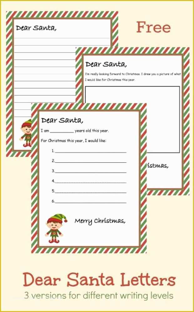 Dear Santa Letter Template Free Of 20 Free Printable Letters to Santa Templates Spaceships