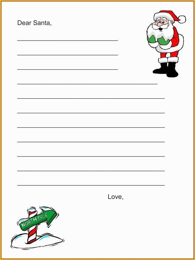 Dear Santa Letter Template Free Of 20 Free Printable Letters To Santa 