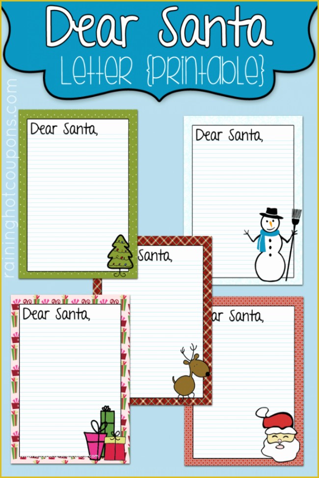 Dear Santa Letter Template Free Of 20 Free Printable Letters to Santa Templates Spaceships