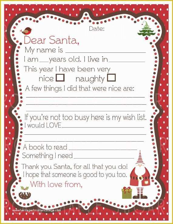 Dear Santa Letter Template Free Of 25 Best Ideas About Dear Santa On Pinterest