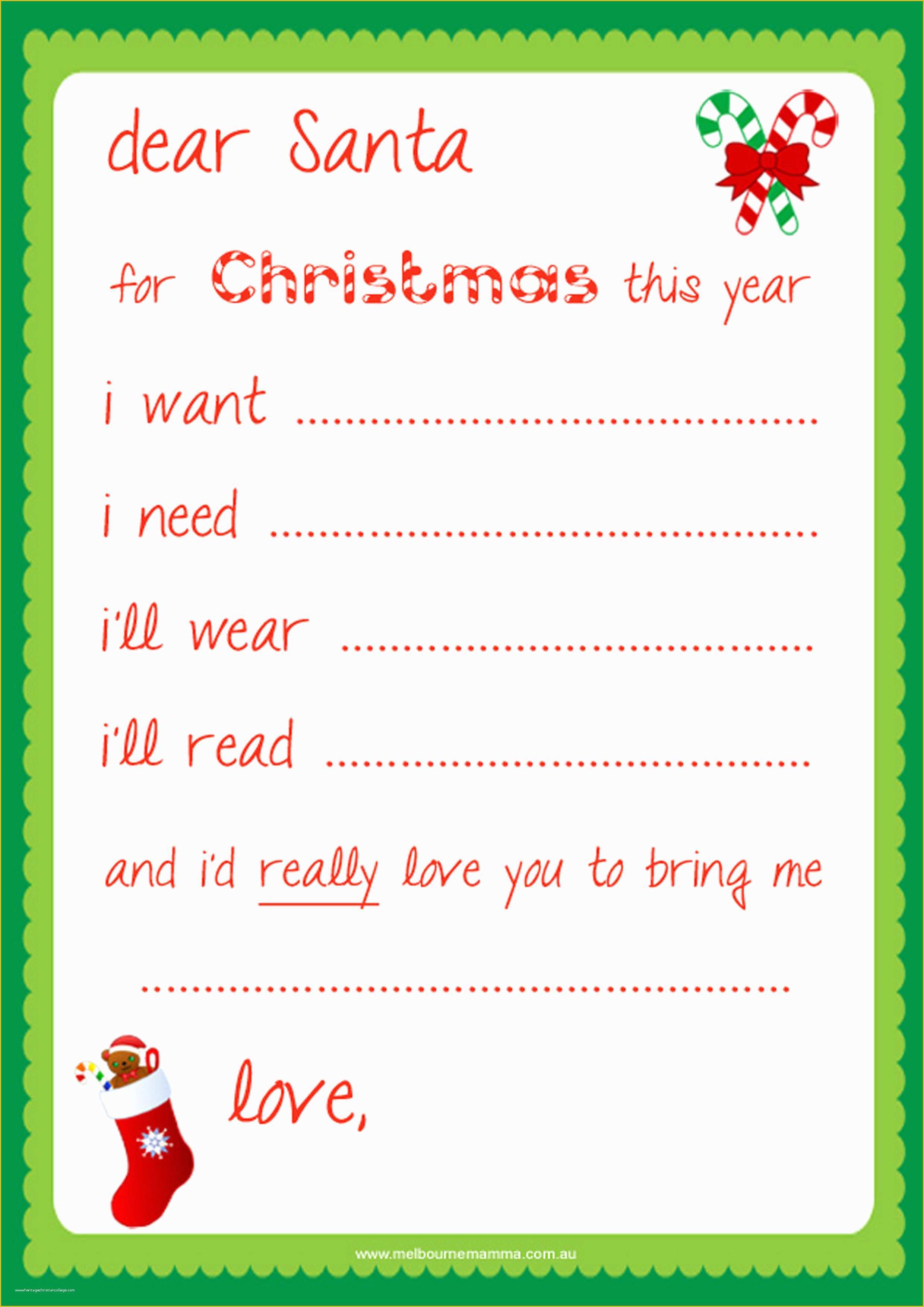 Dear Santa Letter Template Free Of 8 Best Of Santa Printable Template Santa Face