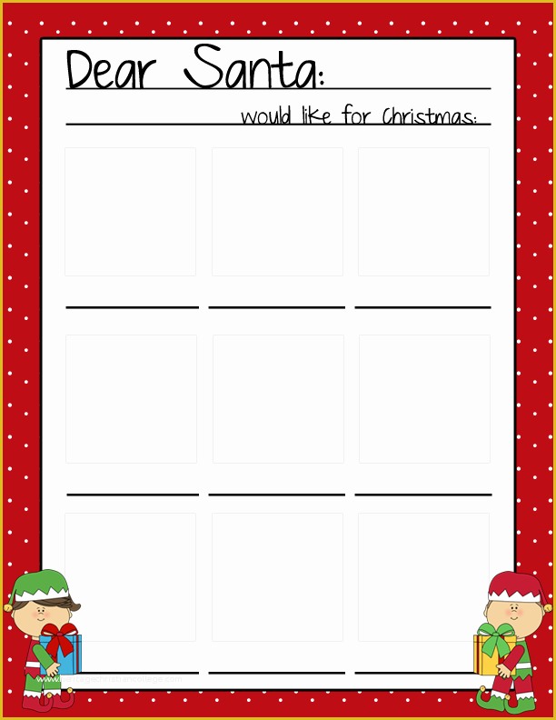 Dear Santa Letter Template Free Of 9 Best Of Dear Santa Printables Free Printable