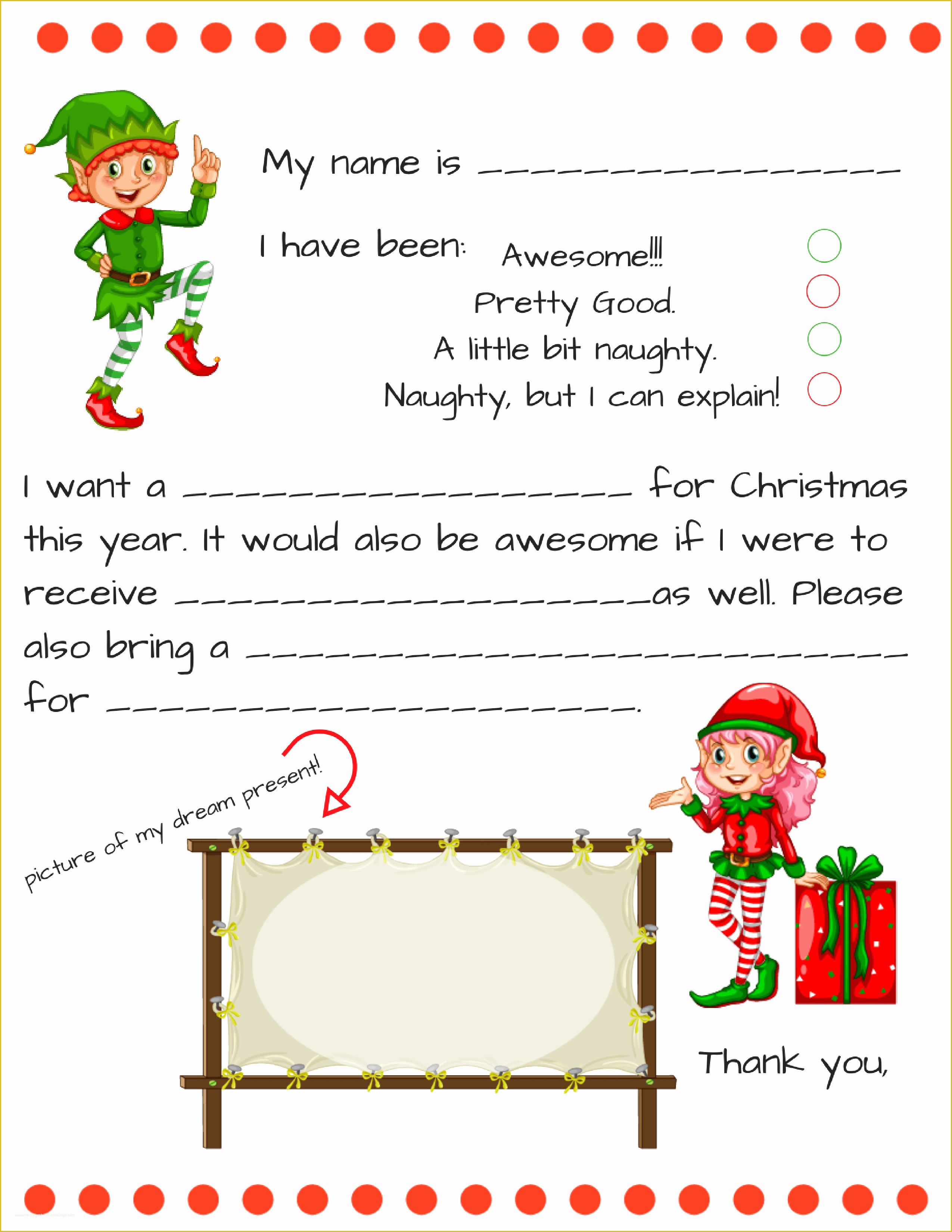 Dear Santa Letter Template Free Of Dear Santa Letter Free Printable Downloads