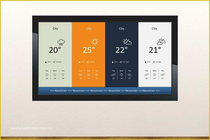 Digital Signage Template Free Download Of Free Digital Signage Templates • Presentationpoint