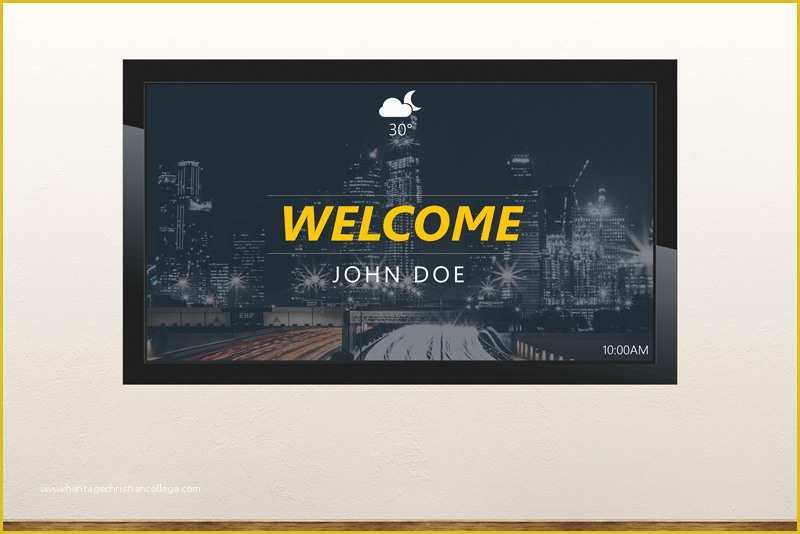 Digital Signage Template Free Download Of Free Digital Signage Templates • Presentationpoint
