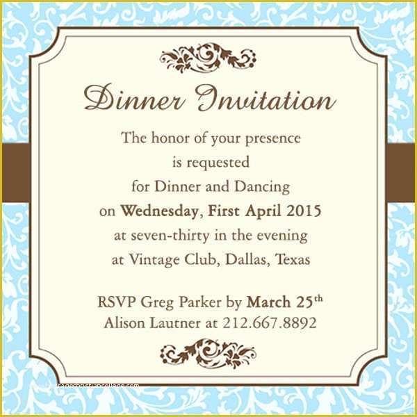 Dinner Invitation Templates Free Download Of 11 Work Dinner Invitations Word Psd Publisher
