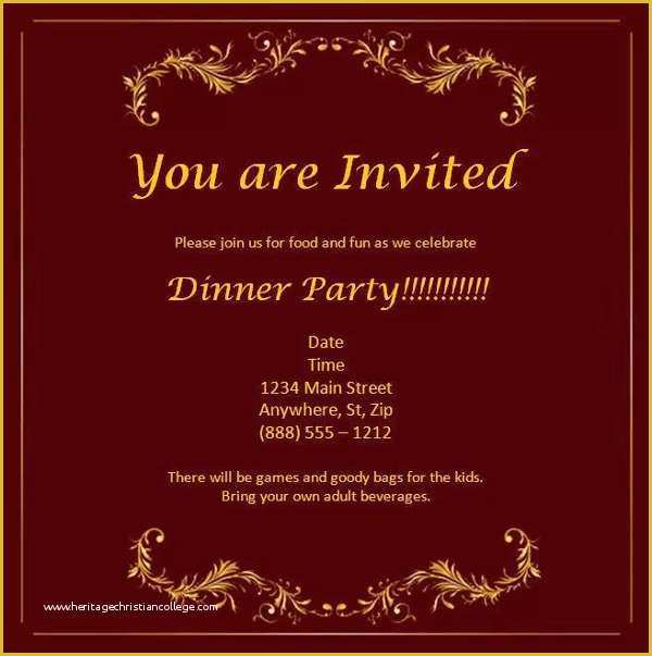 Dinner Invitation Templates Free Download Of 52 Meeting Invitation Designs