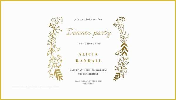 Dinner Invitation Templates Free Download Of 67 Dinner Invitation Designs Psd Ai