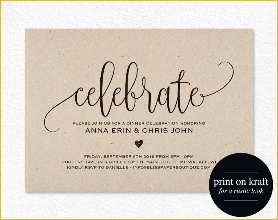 Dinner Invitation Templates Free Download Of Celebrate Invitation Printable Dinner Party Printable