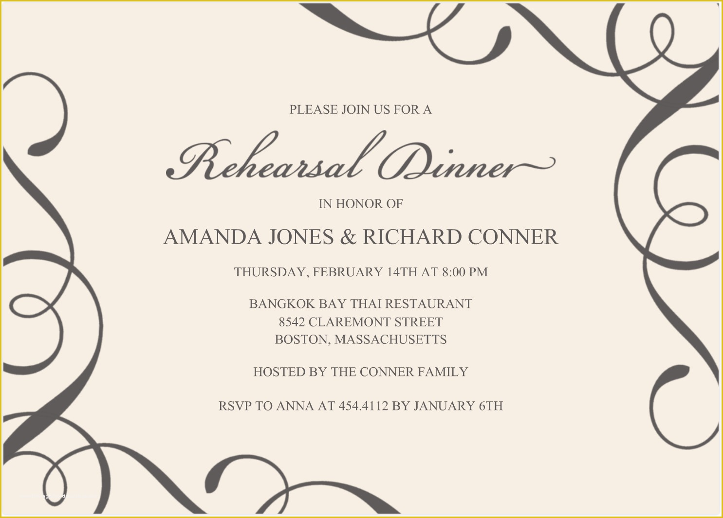 Dinner Invitation Templates Free Download Of Gala Dinner Invitation Template