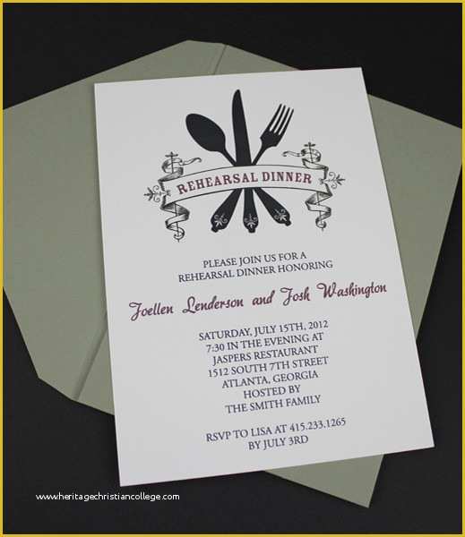 Dinner Invitation Templates Free Download Of Invitation Template – Casual Rehearsal Dinner – Download