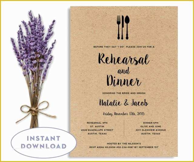 Dinner Invitation Templates Free Download Of Rehearsal Dinner Invitation Template Wedding Rehearsal