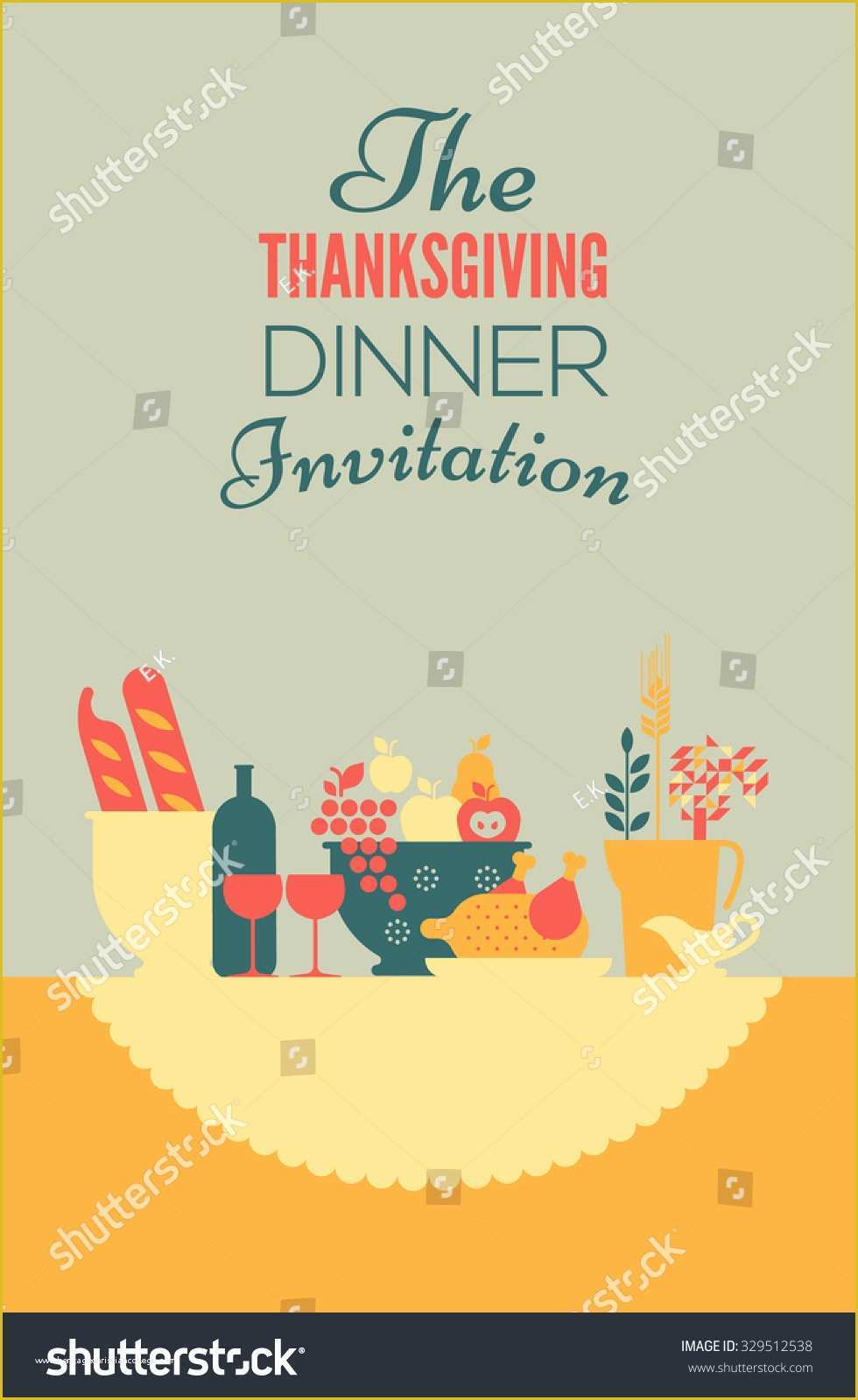 Dinner Invitation Templates Free Download Of Thanksgiving Dinner Invitation Template Table Setting