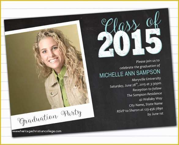 Diy Graduation Announcements Templates Free Of 21 Chalkboard Invitation Templates Free Sample Example