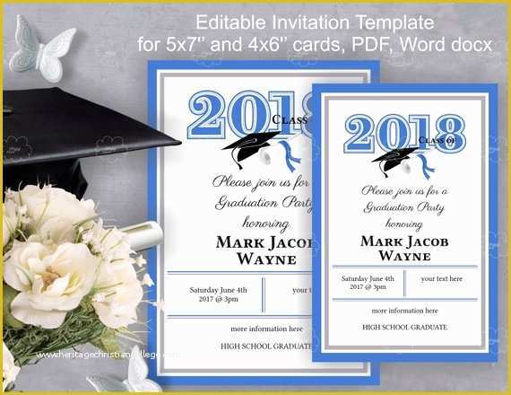 Diy Graduation Announcements Templates Free Of Grade Party Invitation Template Diy Invitation Edit
