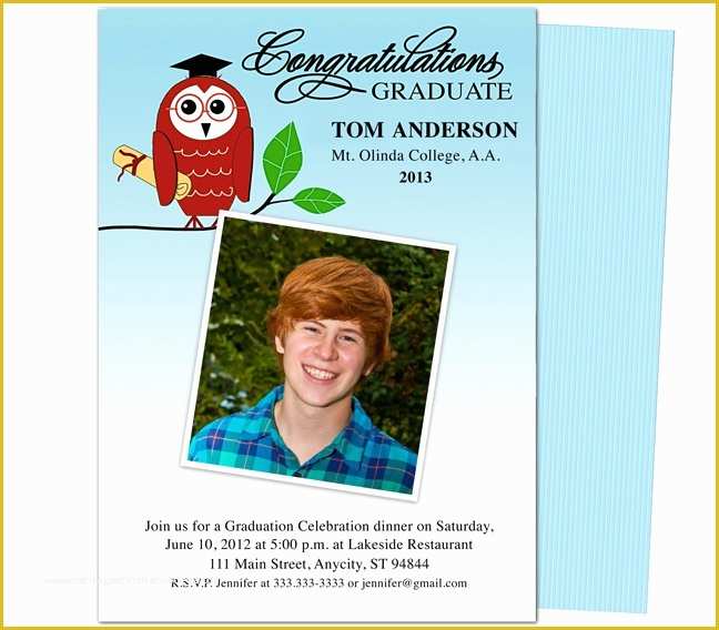 Diy Graduation Announcements Templates Free Of Graduation Announcements Templates Smart Owl Printable