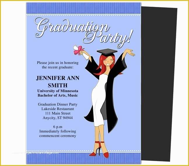 Diy Graduation Announcements Templates Free Of Graduation Party Invitations Templates 2018