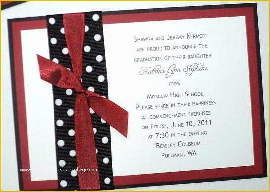 Diy Graduation Announcements Templates Free Of Homemade High School Graduation Invitations