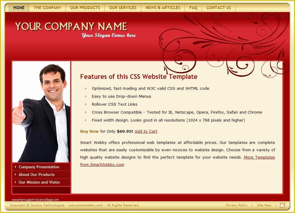 Dreamweaver Web Design Templates Free Of Download Dreamweaver Css Site Templates Free Starttoday