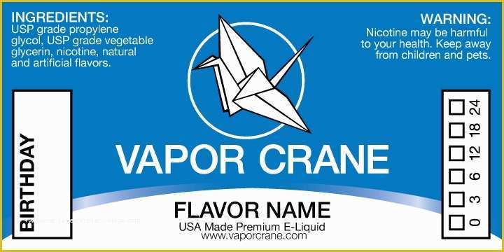 E Liquid Label Template Free Of E Liquid Label Template