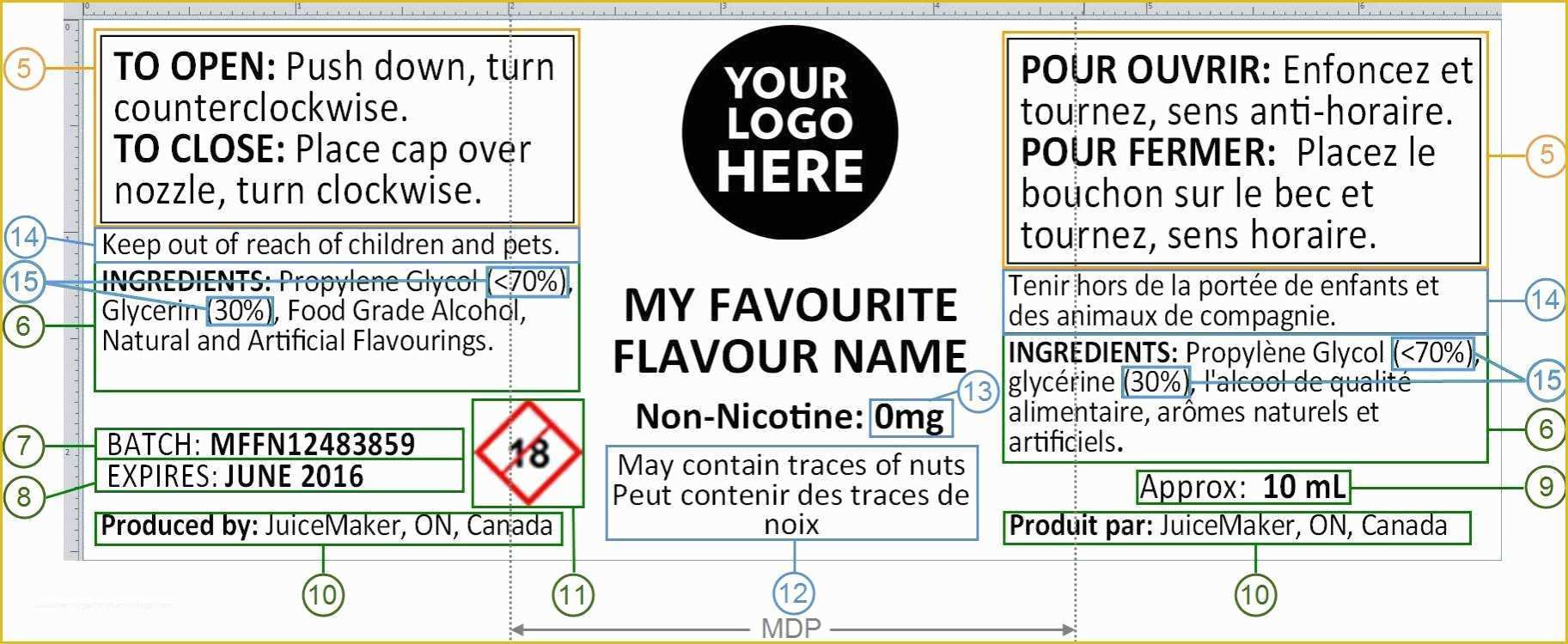 E Liquid Label Template Free Of Electronic Cigarette Trade association Ecta Of Canada