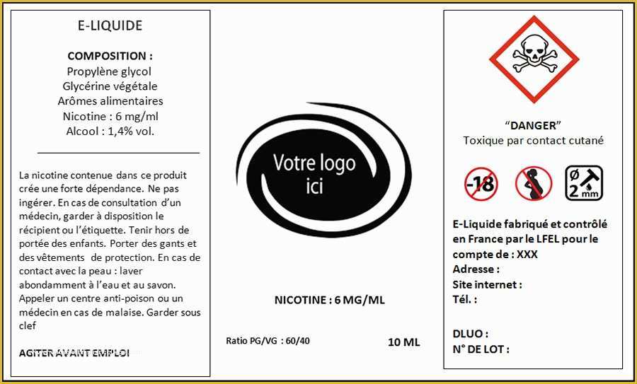 E Liquid Label Template Free Of Etiquetage D E Liquides Dans Le Respect Des normes Par Le Lfel