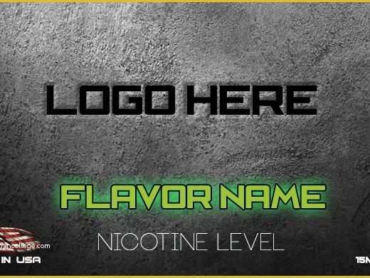 E Liquid Label Template Free Of Labels