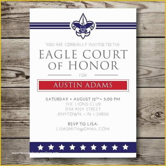 Eagle Court Of Honor Invitation Free Template Of Eagle Court Of Honor Template Bing Images