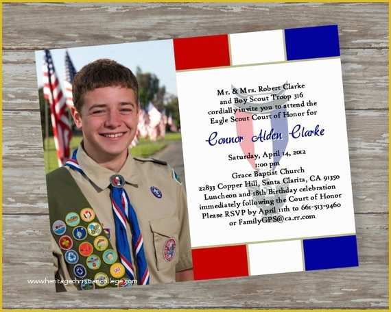 Eagle Court Of Honor Invitation Free Template Of Eagle Scout Court Of Honor Invitations by Itsallaboutthecards