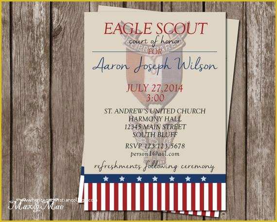 Eagle Court Of Honor Invitation Free Template Of Eagle Scout Invitation Court Of Honor Bsa Invite Eagle
