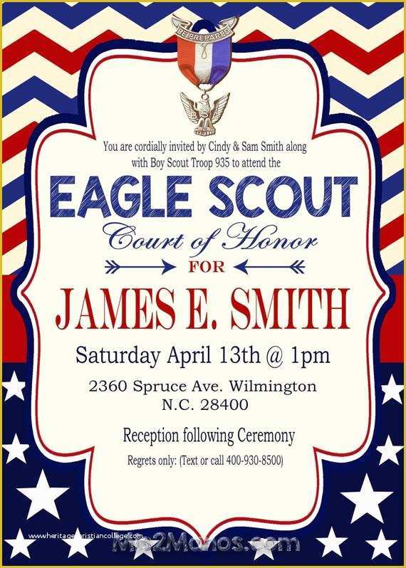 Eagle Court Of Honor Invitation Free Template Of Eagle Scout Invitation Court Of Honor Invitation Boy Scout