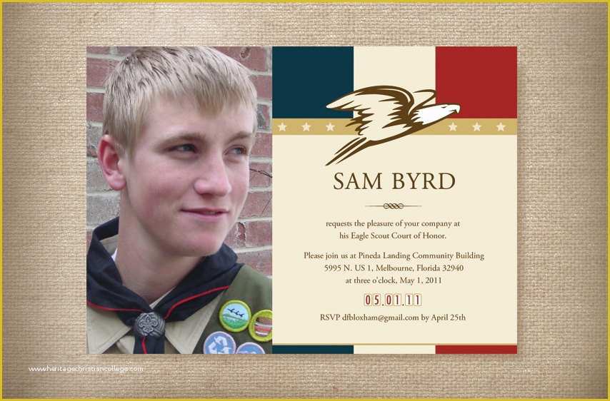 Eagle Court Of Honor Invitation Free Template Of Eagle Scout Invitations for Court Of Honor Card American