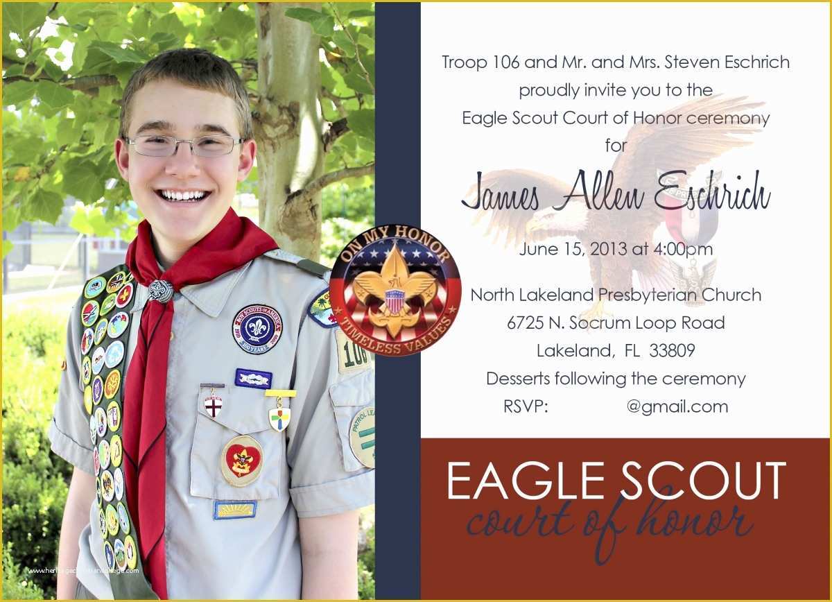 Eagle Court Of Honor Invitation Free Template Of Eagle Scout Quotes Quotesgram