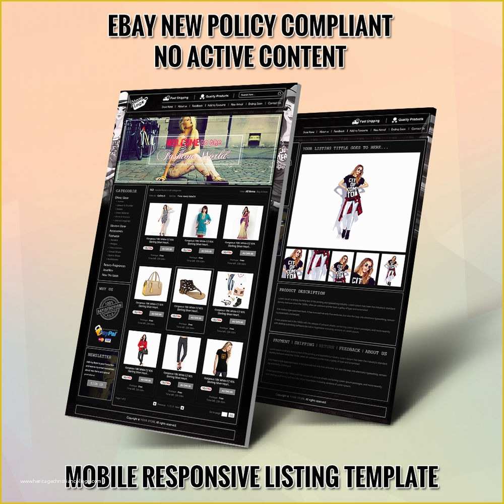 Ebay Templates Free HTML Code Of Advance Ebay Store Design Template and Listing Auction