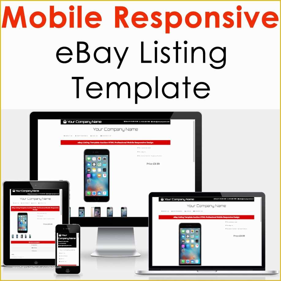 Ebay Templates Free HTML Code Of Ebay Listing Template Design Auction Mobile Professional