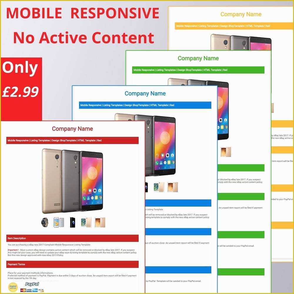 Ebay Templates Free HTML Code Of Ebay Listing Template HTML Professional Mobile Responsive