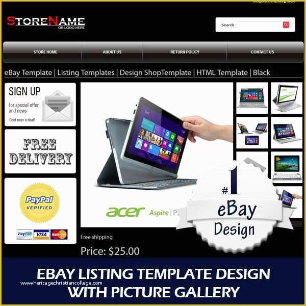 Ebay Templates Free HTML Code Of Ebay Template Listing Templates Design