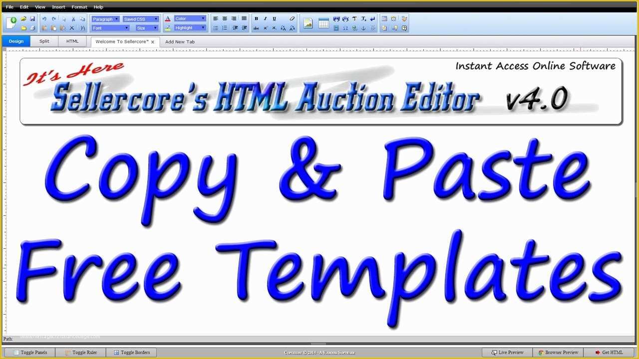 Ebay Templates Free HTML Code Of How to Make Money Ebay by Copy & Pasting Any Free