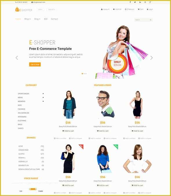 Ecommerce Website Templates Free Download In HTML5 Css3 Of 66 Free Responsive HTML5 Css3 Website Templates 2018