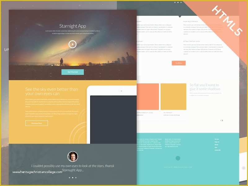 Ecommerce Website Templates Free Download In HTML5 Css3 Of Freebie Starnight HTML5 Css3 Website Template by Peter