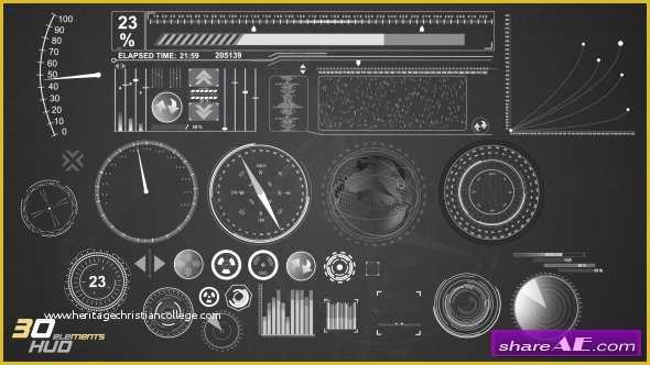 Editable after Effects Templates Free Download Of 31 Hud Infographic Elements after Effects Project