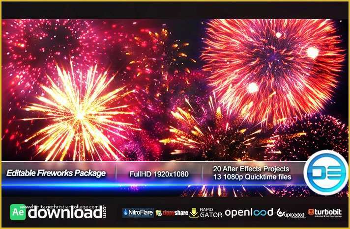 Editable after Effects Templates Free Download Of Editable Fireworks Package Free Download Videohive