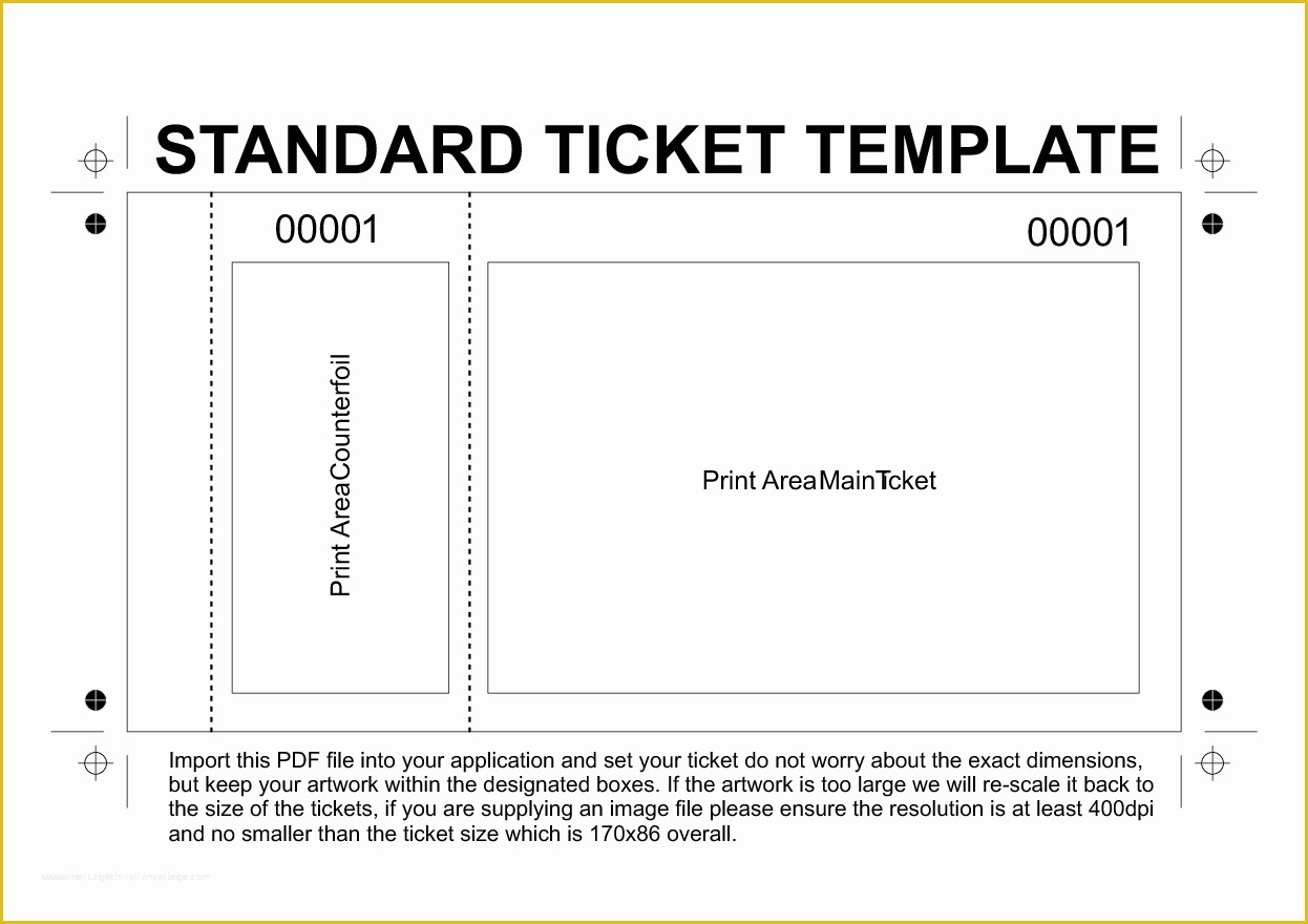 Editable Ticket Template Free Of 11 Free Printable Raffle Ticket Template