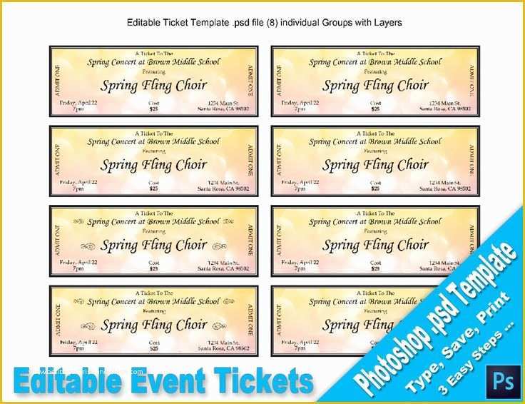 Editable Ticket Template Free Of 17 Best Ideas About event Tickets On Pinterest