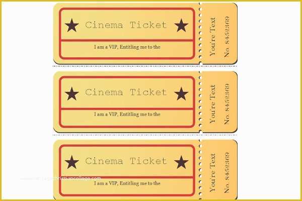 Editable Ticket Template Free Of 34 Raffle Ticket Template Free Word Pdf Psd Doc