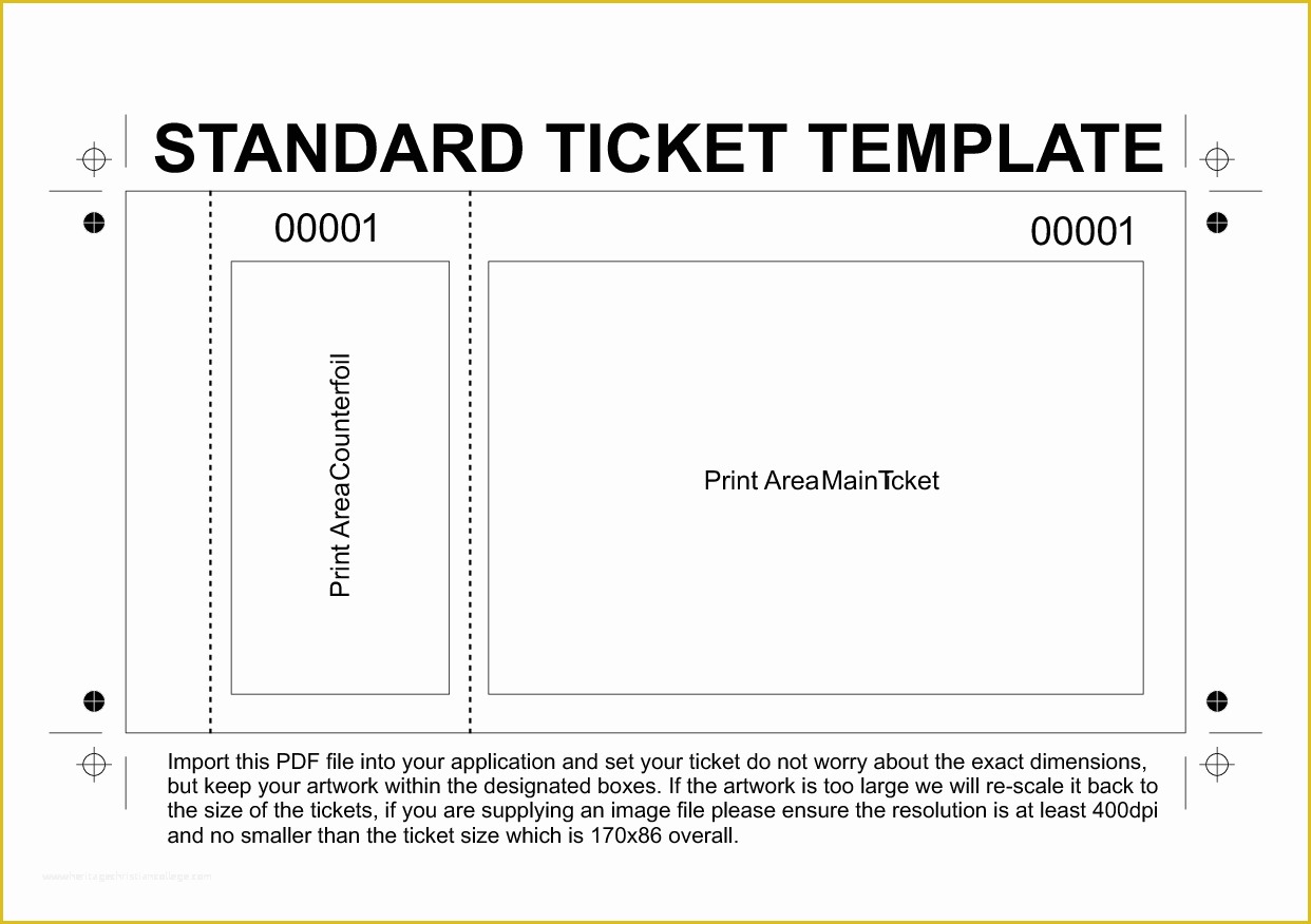 60 Editable Ticket Template Free